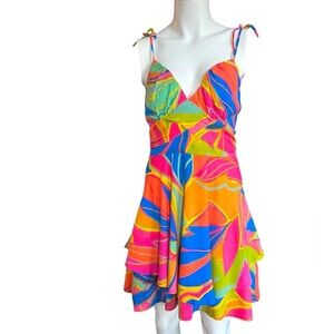 Vibrant Multicolor Strappy Dress